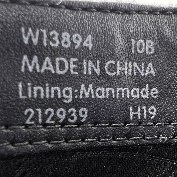 Cole Haan Womens Gray Suede Booties Block Wood Heels Size 10 B Med Casual Office - Picture 9 of 9